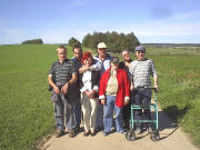 Einige unserer Knstler beim Wandern im Kraichgau am 25.9.2003