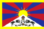 Dies ist die Flagge von Tibet